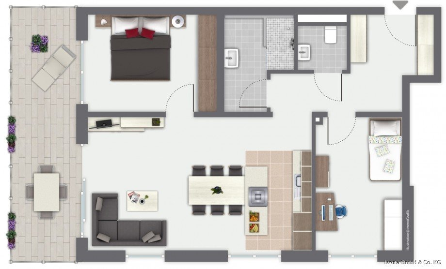 Grundriss WE 5 Etagenwohnung Schorndorf
