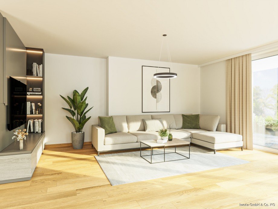 Unverb. Visualisierung: So k�nnte Ihr Wohnbereich aussehen Erdgeschosswohnung Urbach