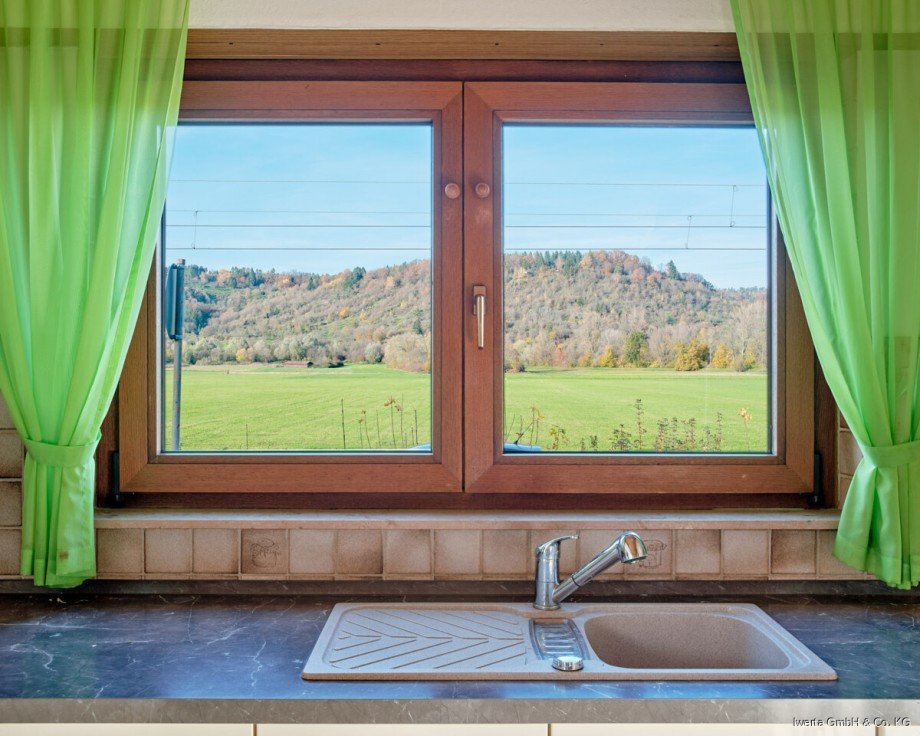 Ausblick K�che Reihenendhaus Schorndorf-Weiler
