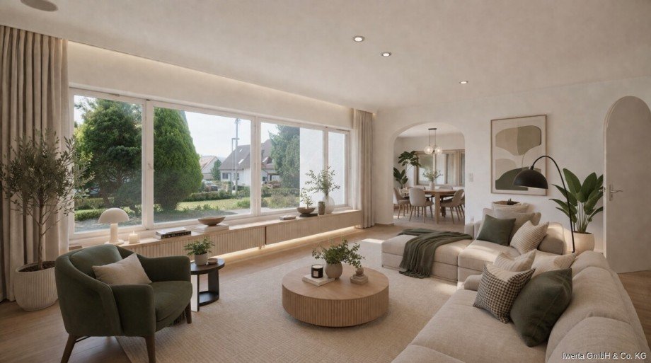 Unverb. Visualisierung: So k�nnte Ihr Wohnbereich aussehen Einfamilienhaus Urbach