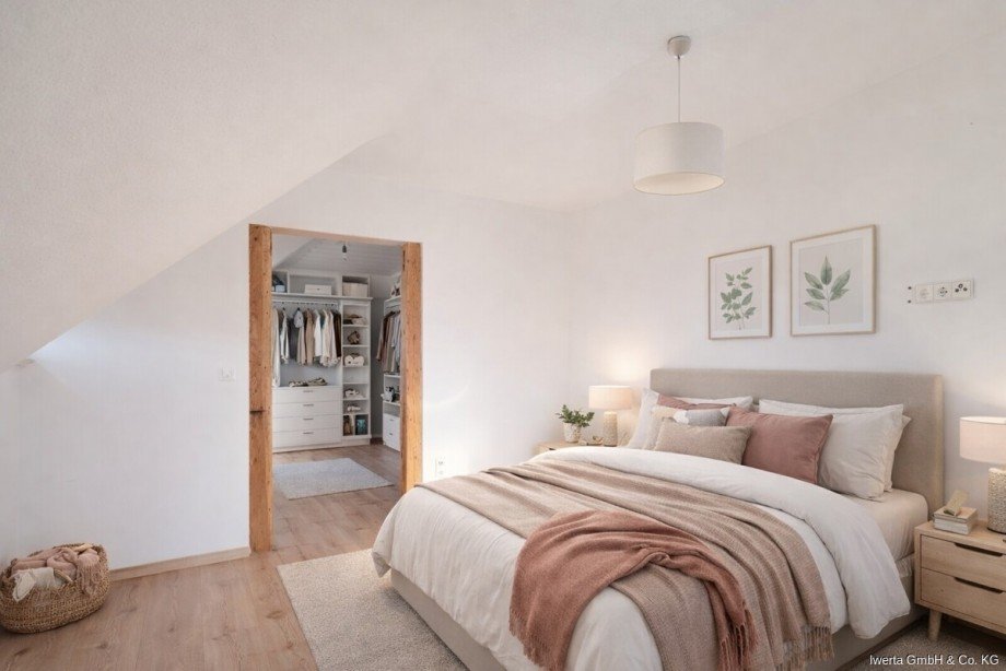 Unverb. Visualisierung: So k�nnte Ihr Schlafzimmer aussehen Einfamilienhaus Weinstadt