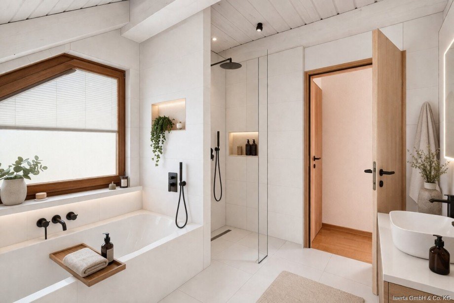 Unverb. Visualisierung: So k�nnte Ihr Badezimmer aussehen Maisonettewohnung Schorndorf