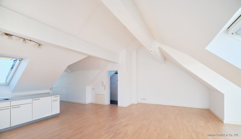Wohn- und Essbereich Dachgeschosswohnung Pl�derhausen