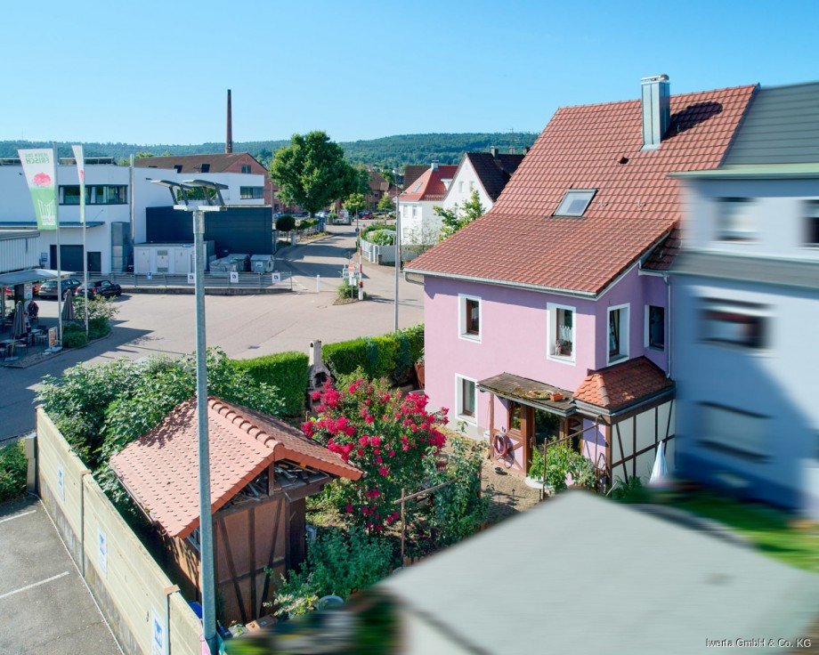 Gartenansicht Doppelhaush�lfte Schorndorf