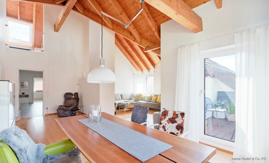 Wohn- und Essbereich Maisonettewohnung Weinstadt / Beutelsbach