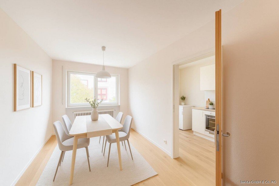 Unverb. Visualisierung: So k�nnte Ihr Esszimmer aussehen Erdgeschosswohnung Schorndorf-Weiler