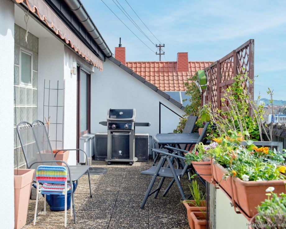 Loggia Dachgeschosswohnung Kernen im Remstal