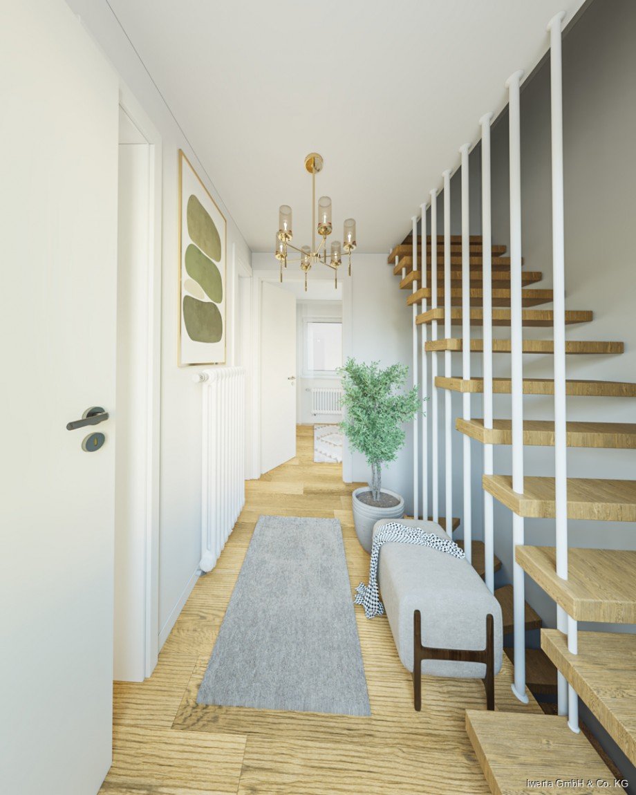 Unverb. Visualisierung: So k�nnte Ihr Flur aussehen Reihenmittelhaus Winterbach