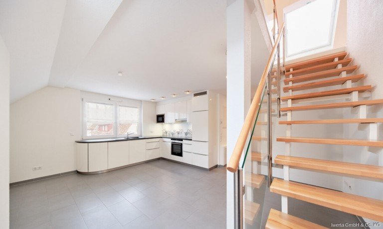 Treppenaufgang Stammheim Maisonettewohnung Zwei Ebenen - ein Traum