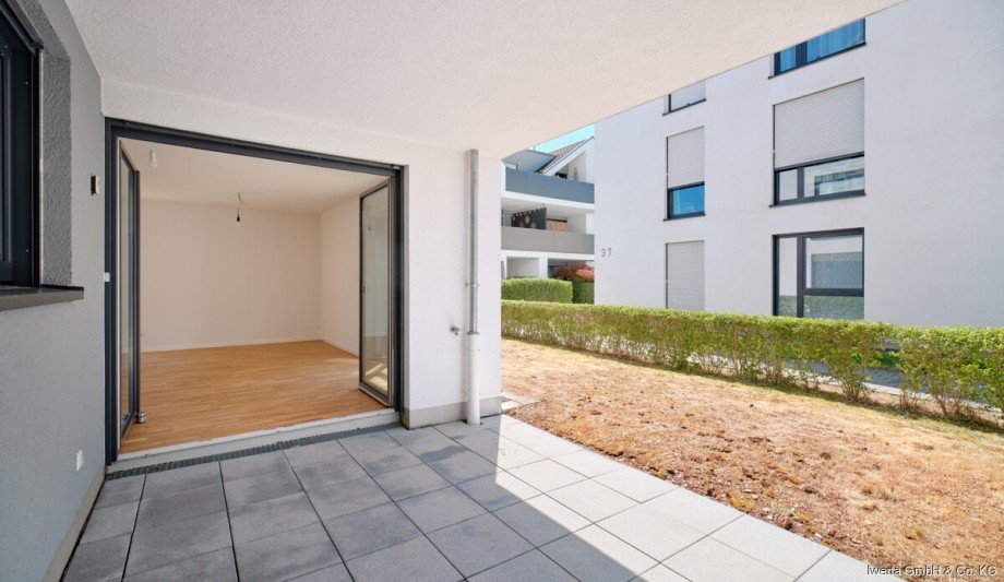 Terrassenbereich Erdgeschosswohnung Schorndorf