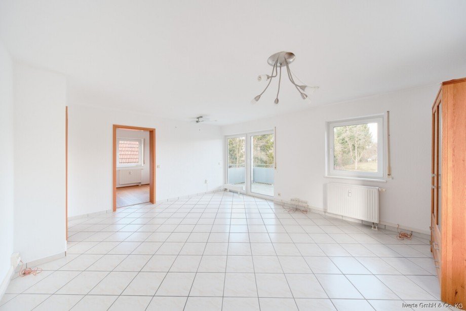 Wohn- und Esszimmer Etagenwohnung Adelberg