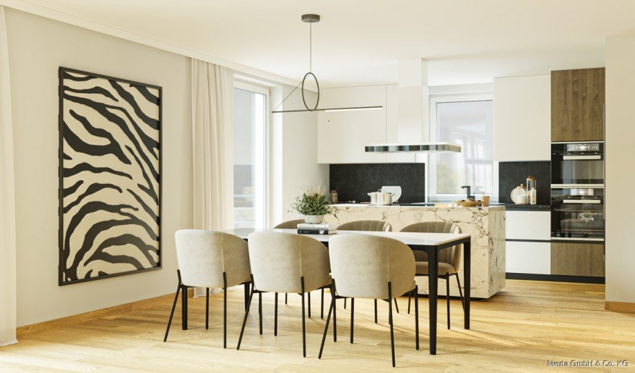 Unverb. Visualisierung: So k�nnte Ihre K�che aussehen Penthousewohnung Urbach