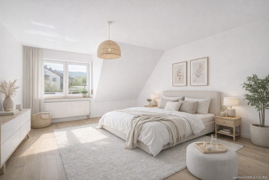 Unverb. Visualisierung: So k�nnte Ihr Schlafzimmer aussehen Doppelhaush�lfte Schorndorf