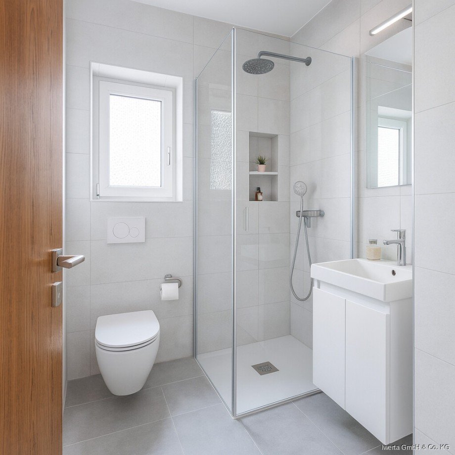 Unverb. Visualisierung: So k�nnte Ihr Badezimmer aussehen Zweifamilienhaus Pl�derhausen