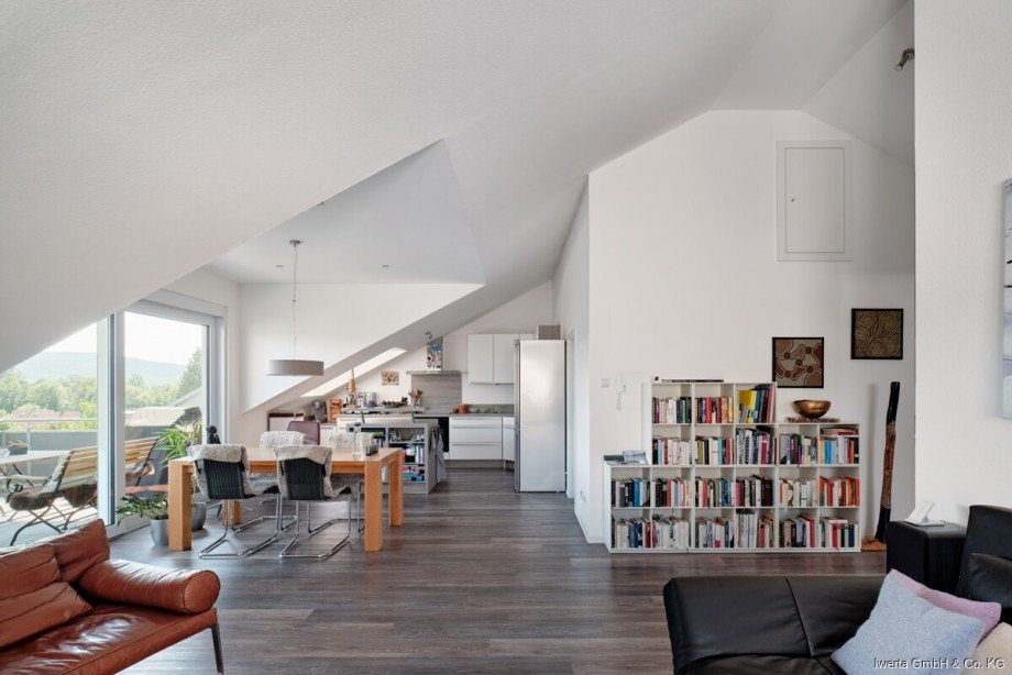 Wohn- und Essbereich Dachgeschosswohnung Schorndorf