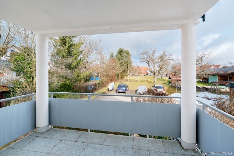 Ausblick Balkon Adelberg Etagenwohnung Naturnah wohnen - Stadtnah bleiben