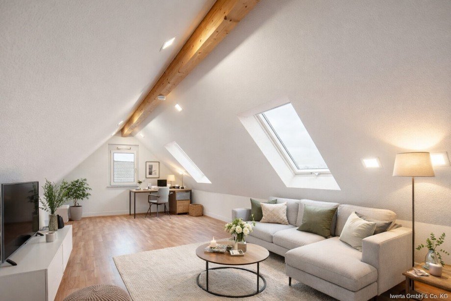 Unverb. Visualisierung: So k�nnte Ihre Galerie aussehen Maisonettewohnung Stammheim