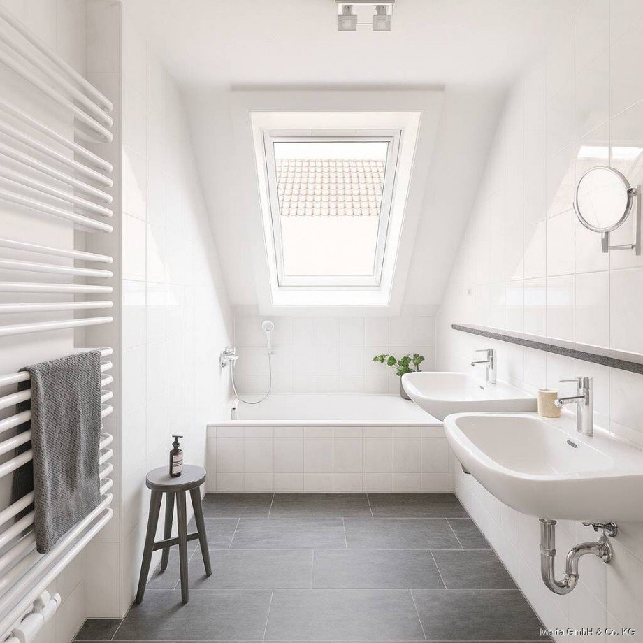Unverb. Visualisierung: So k�nnte Ihr Badezimmer aussehen Maisonettewohnung Winnenden