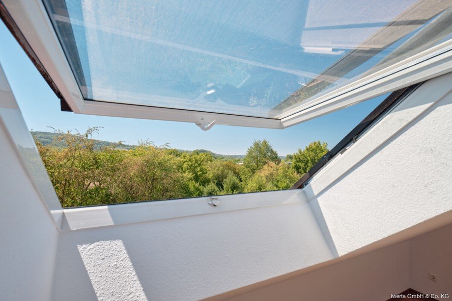 Ausblick vom Dachgeschoss Doppelhaush�lfte Urbach